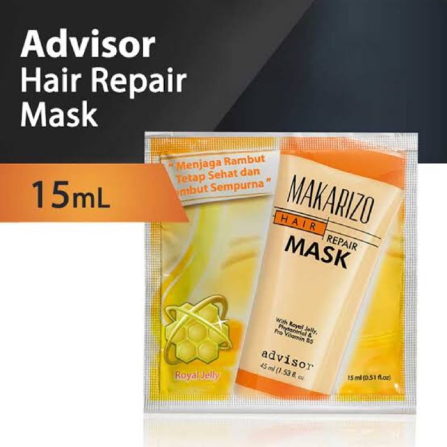 MAKARIZO Repair Hair Mask (✔️BPOM) Sachet, Tube | masker rambut rusak (KIM)