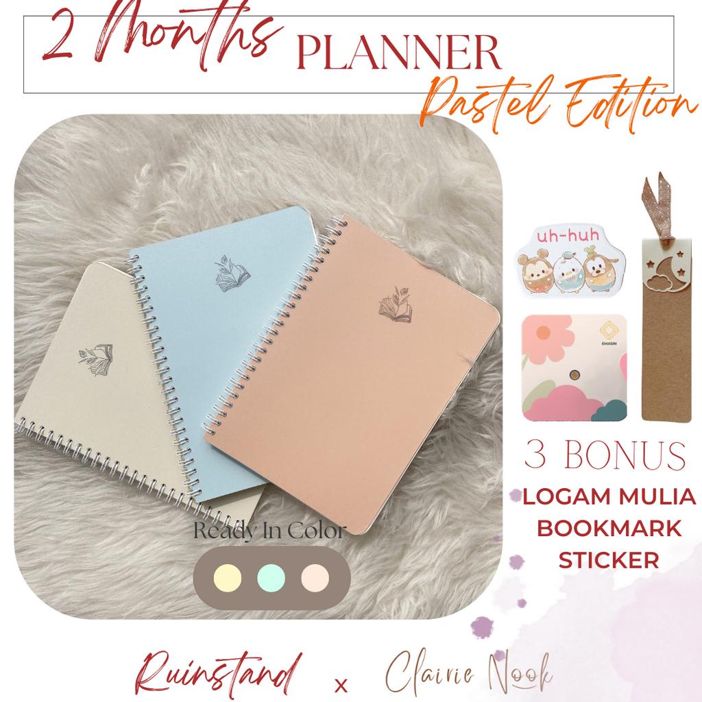 

Monthly Planner Pastel - Planner - Jurnal - Diary Planner Clairie Nook