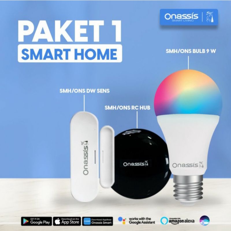 Paket 1 Smart Home Onassis Smart Bulk Door Sensor IR Remote.