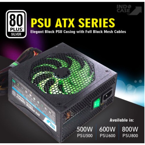 PSU600 - PSU600W PURE WITH MODULAR CABLE 80+SILVER