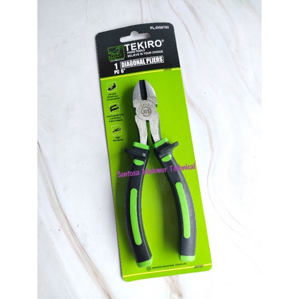 TEKIRO 6&quot; Tang Potong Diagonal Cutting Pliers 6 Inchi