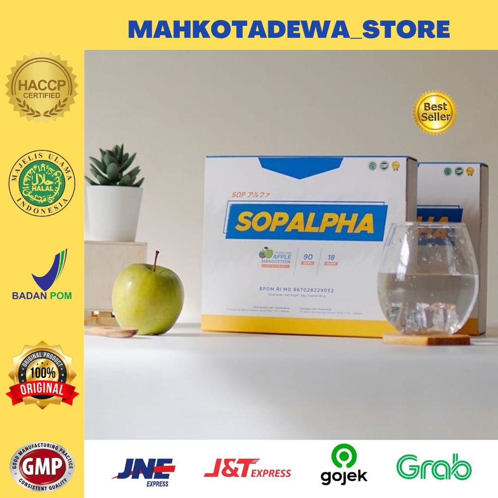 SOPALPHA (SALMON OVARY PEPTIDE Isi 18 Saset) ORIGINAL, BPOM & MUI HALAL
