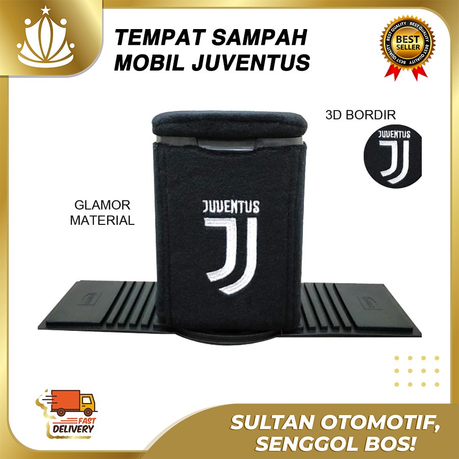 Tempat Sampah Mobil Juventus / Aksesoris Mobil Juve / Variasi Mobil Juventus