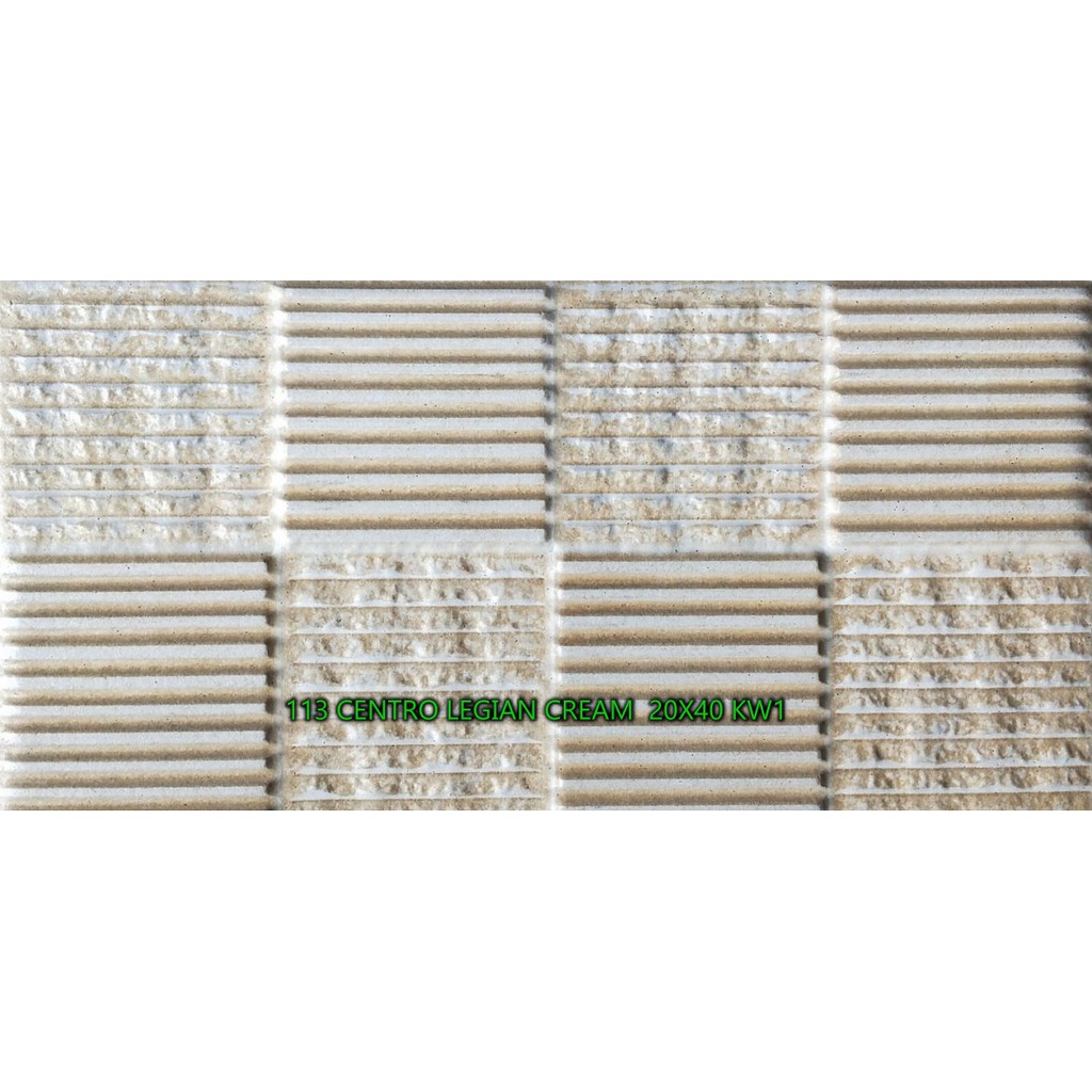 Keramik Dinding (Suface)/ CENTRO LEGIAN CREAM  20X40 KW1/ 113