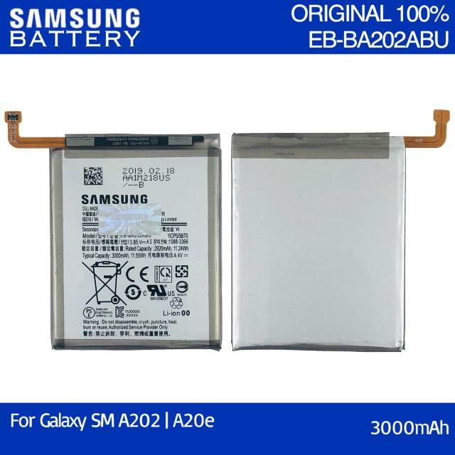 Baterai Batre Samsung Galaxy A20e A202 Battery Original SEIN 100%