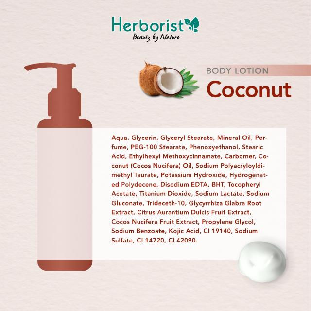 Jual Herborist Body Lotion Coconut 145ml Shopee Indonesia