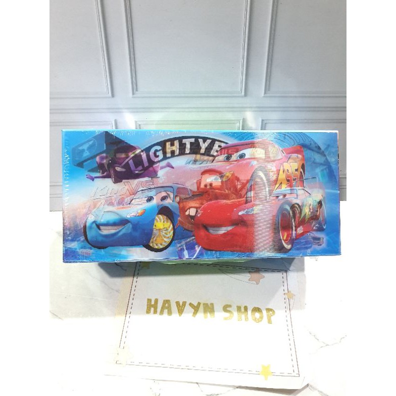 kotak pensil KODE 3 TINGKAT metalik 3dimensi/pencil case password/kotak pin-CARS 3D