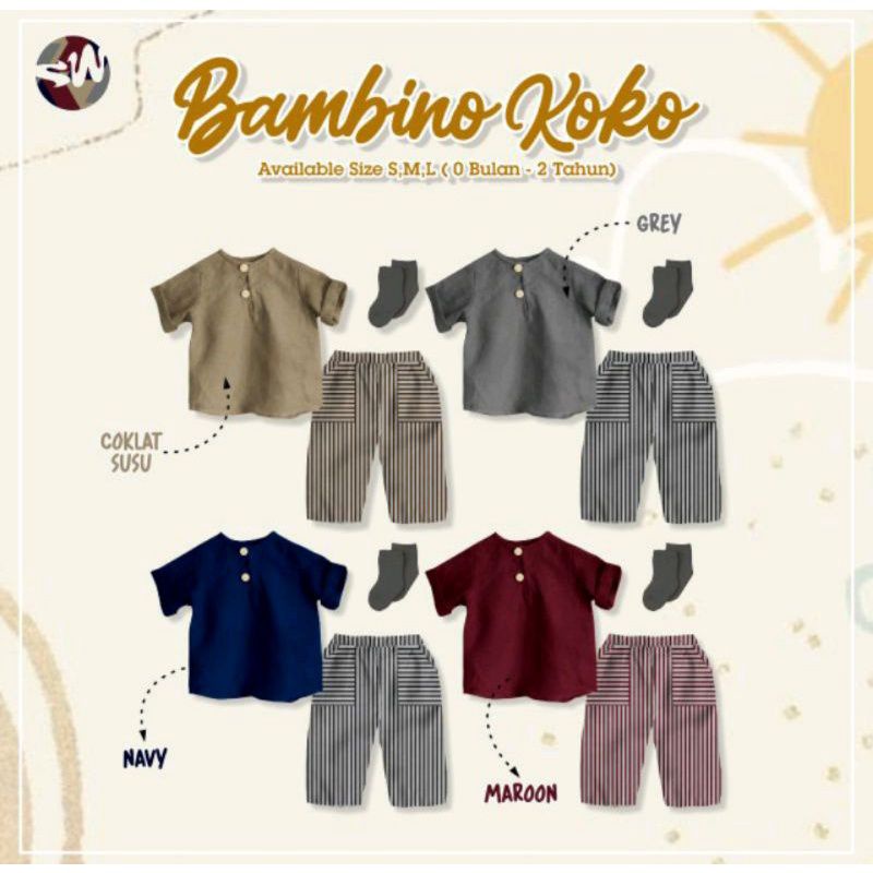 Afsheenastore Bambino Koko by Sawanni / Koko anak Koko Bayi