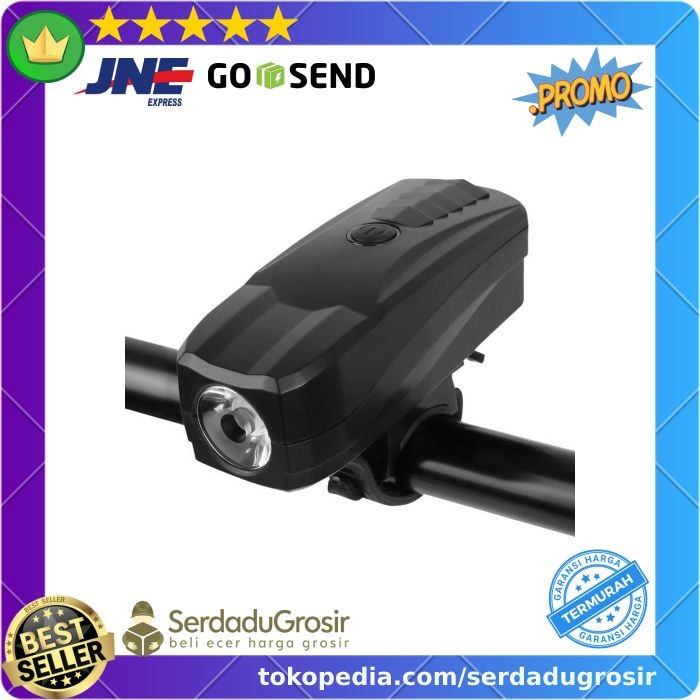 Lampu Alarm Bel Klakson Sepeda Usb Multifungsi Waterproof Anti Maling