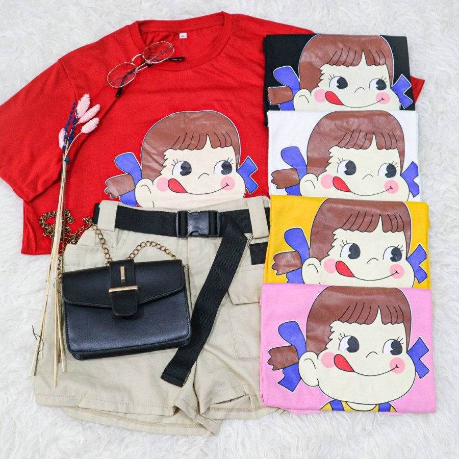 KAOS ADEM BAJU OVERSIZE PEKO MILKY TSHIRT OVERSIZE KAOS PEKO MILKY KAOS HAMIL