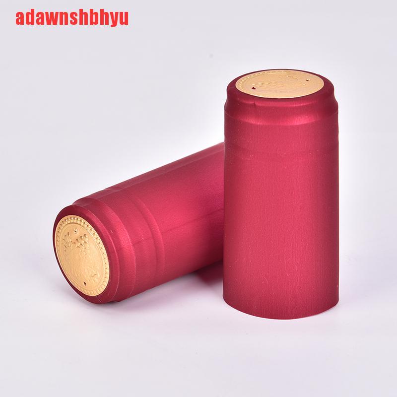 10pcs Aksesoris Segel Penutup Botol Wine Bahan Pvc Tahan Panas