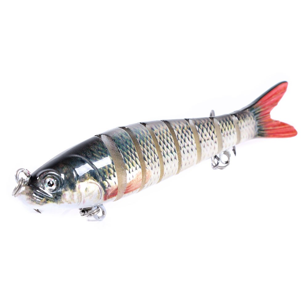 HENGJIA 1PCS 11.4G 27G Jointed Minnow Fishing Lure 8 Segment Umpan Pancing Swimbait Ikan Kecil Kail Memancing Kait