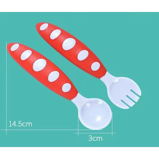 NIUKID SENDOK MAKAN BAYI / SENDOK MAKAN BAYI / SPOON FORK SET GARPU / SENDOK MAKAN DAN GARPU SET