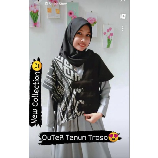 PROMO Outer Wanita TENUN TROSO ORIGINAL JEPARA/ outer wanita termurah