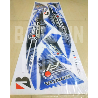 Striping List Body Variasi Thailand Beat Pop Icon Cyber Warna Biru