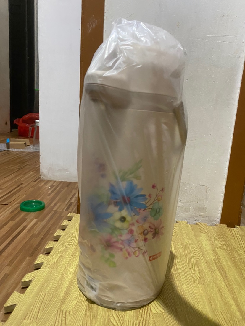 Pitcher Kaca 1 Liter Bulat Dengan Tutup - Teko Kaca Berkualitas