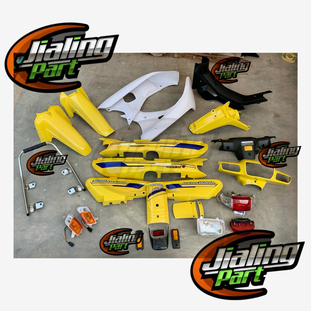 Paket Cover Body full set Astrea Grand kuning Sabit Legenda Impressa Full set dek Grand lampu Grand 