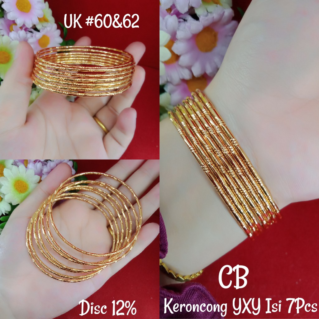 Gelang Keroncong Lapis Mas Isi 7 Glowing