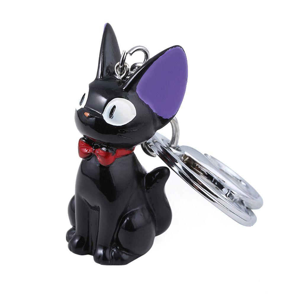 Agustinina Gantungan Kunci Kucing Perhiasan Pria Wanita Keyring Pendant Hitam Untuk Anak Action Figure