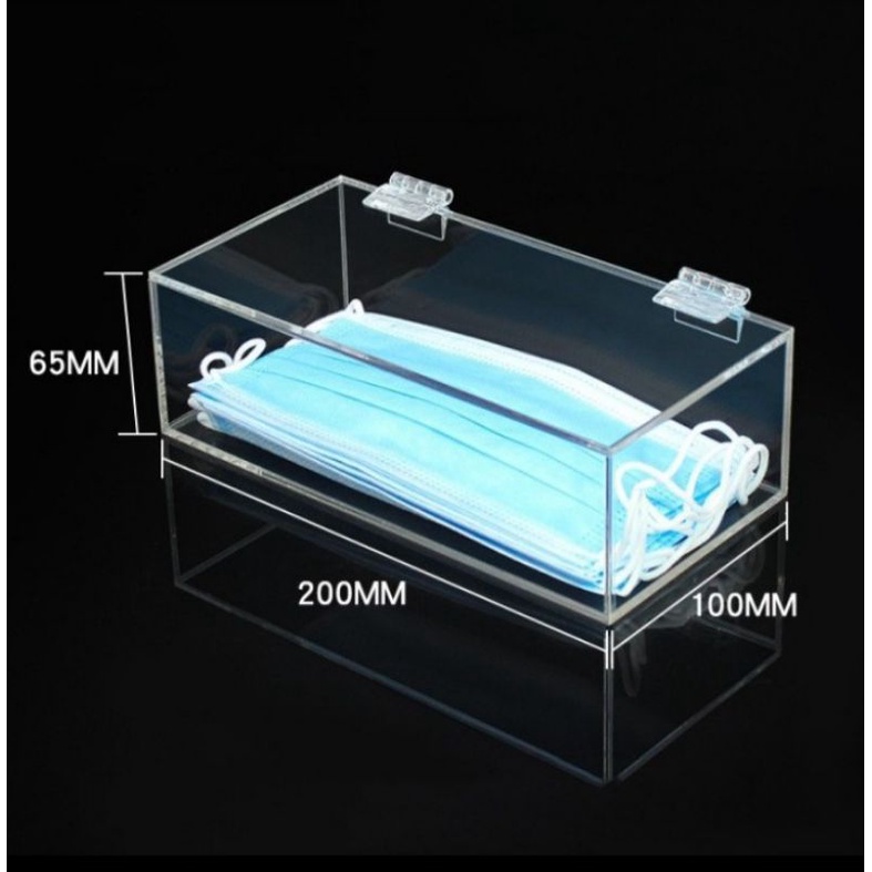 Akrilik tempat masker/ wadah masker