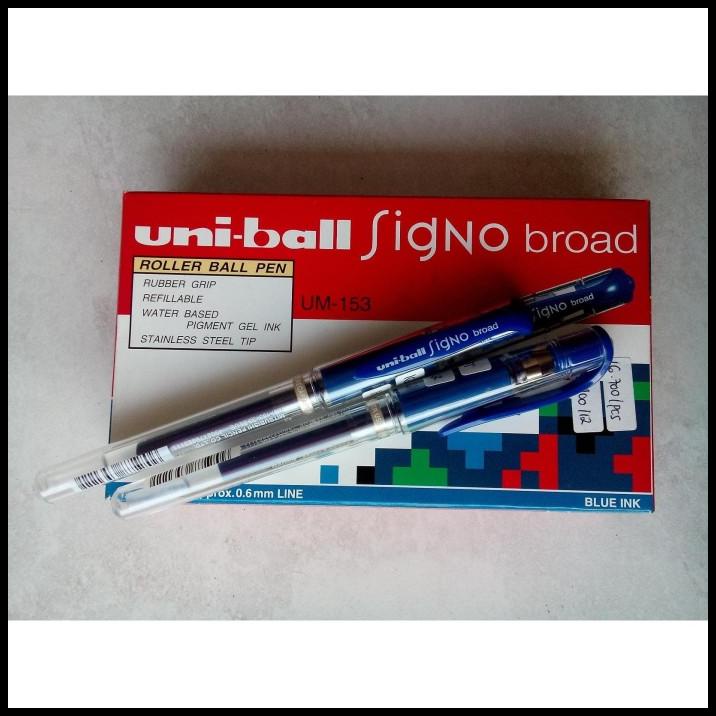 

Heaven | Pulpen Uniball Signo Broad (Hitam/Biru) (Per Lusin)