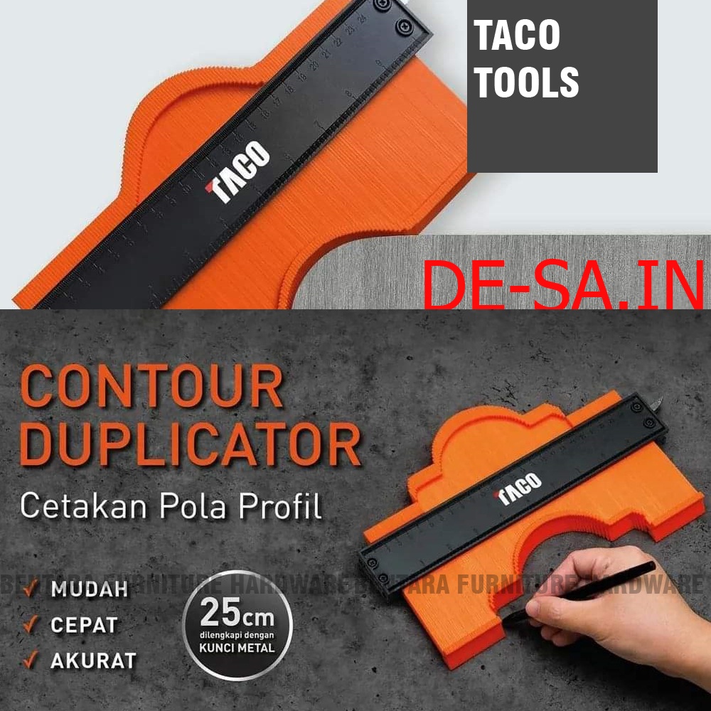 25 CM TACO CONTOUR DUPLICATOR - ALAT CETAK PROFIL DUPLIKAT TOOL UKUR