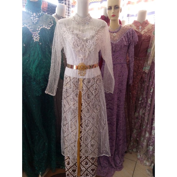 kebaya akad putih jumbo new