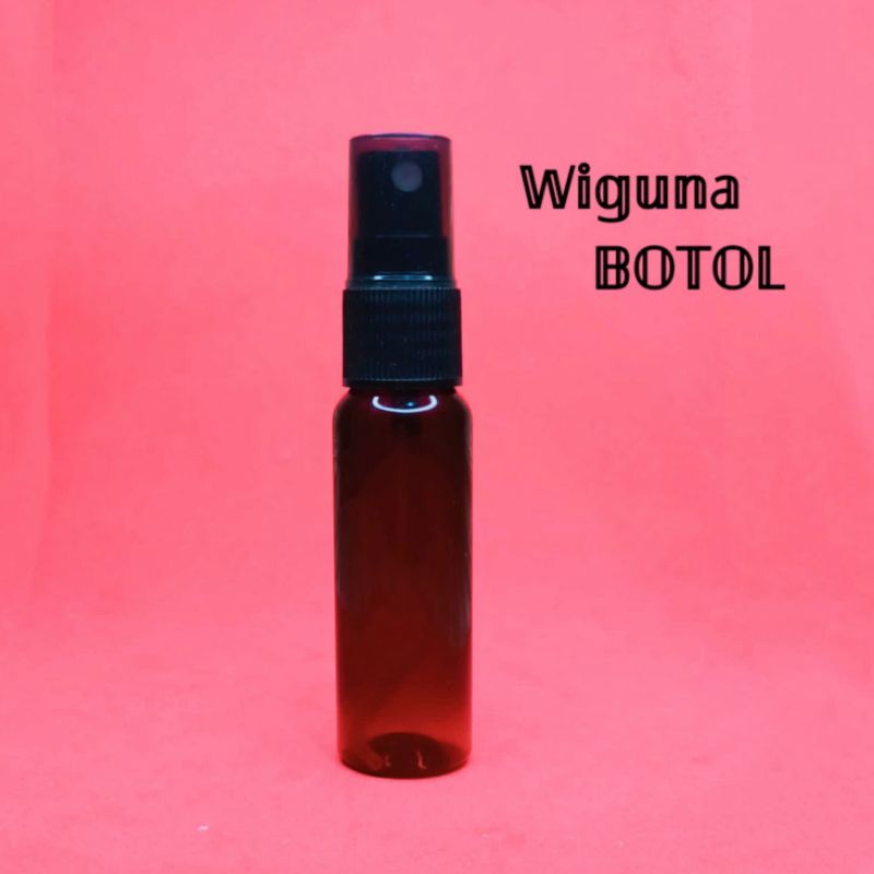 Botol Spray 30ml Amber / Botol 30ml Amber Tutup Spray Hitam Smoke