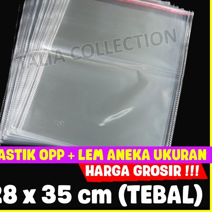 

Best - Plastik OPP Lem 28x35 TEBAL Plastik Baju OPP Lem aneka ukuran .