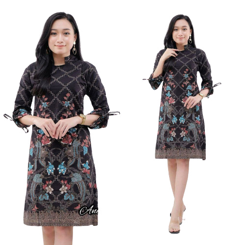 EMHABATIK | Tunik Batik Wanita Jumbo Batik Seragam Grosir batik dianputri-TUNIK JARING