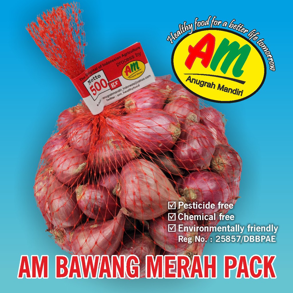 

Bawang Merah Brebes 500 gr - AM Bawang Merah Pack