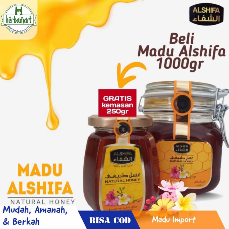 

paket Hemat Madu Al Shifa Madu Kemasan 1 Kg Bonus 250 Gr