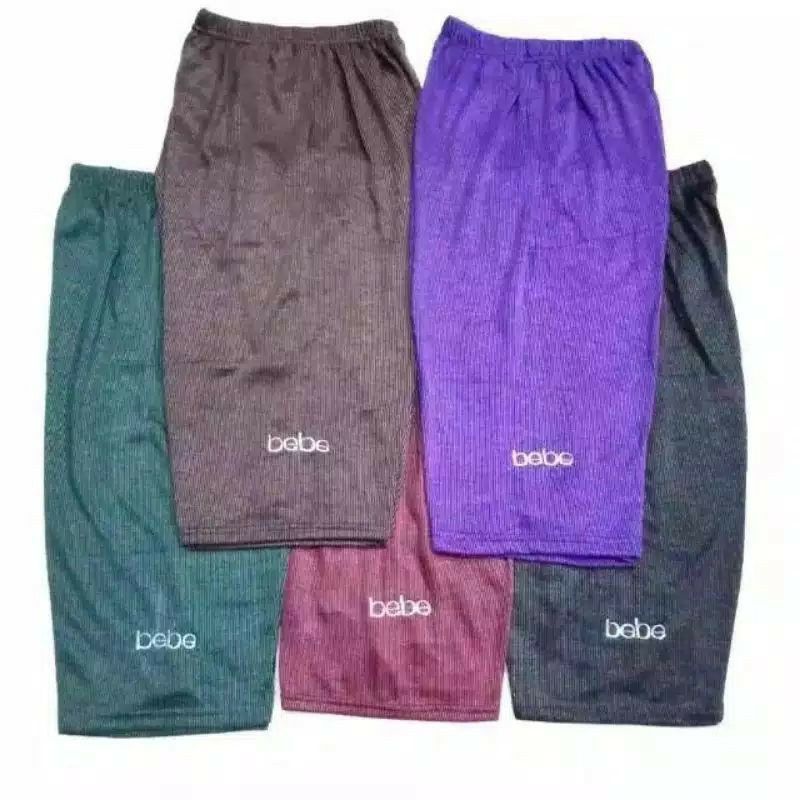 celana pendek bebe 7/8 wanita/celana harian santai