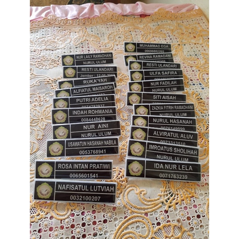

Name Tag Resin