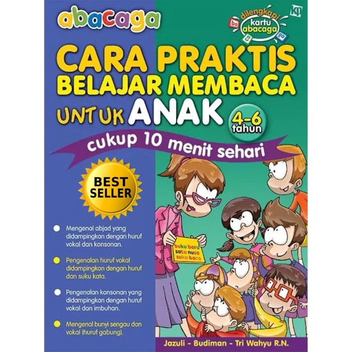 

Buku Cara Praktis Belajar Membaca Untuk Anak 4-6 Tahun ABACAGA