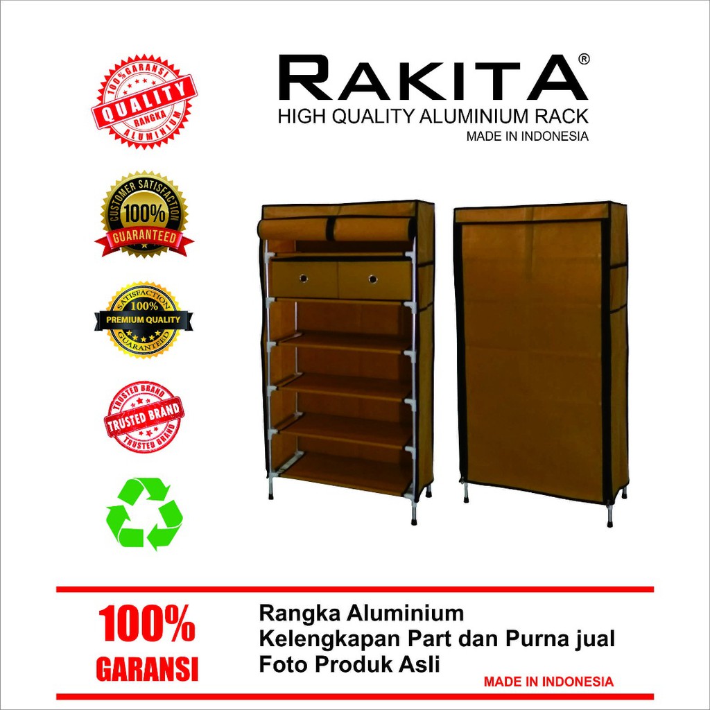 RAK SEPATU KAIN / RAKITA RS106 Rangka Alumunium