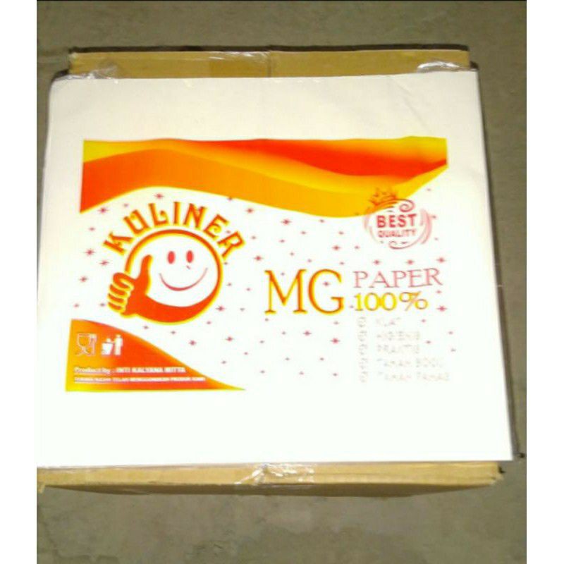 

Kertas pembungkus nasi KFC/Burger/Kebab.uk 25x27/MG papper isi 100 pcs