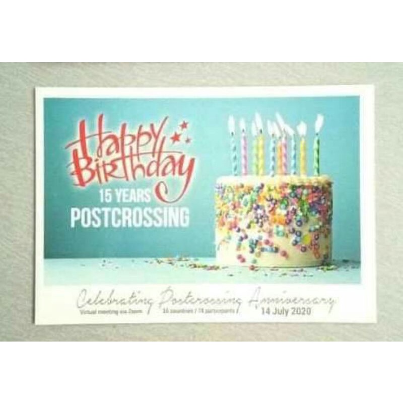 

Kartu pos kartupos / Postcard Meet up online Postcrossing ke 15