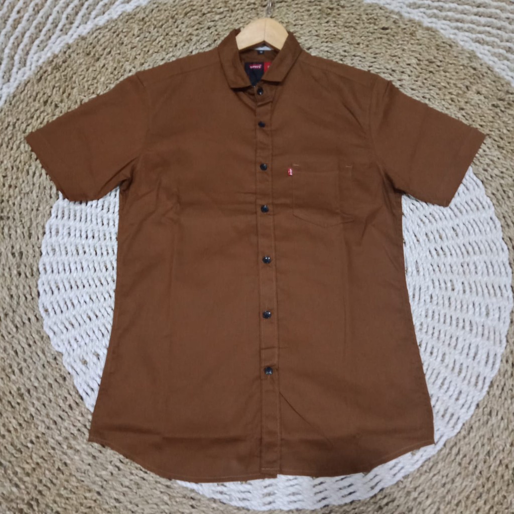 KEMEJA PRIA LENGAN PENDEK/KEMEJA POLOS PRIA/KEMEJA PRIA SLIMFIT/KEMEJA CASUAL PRIA