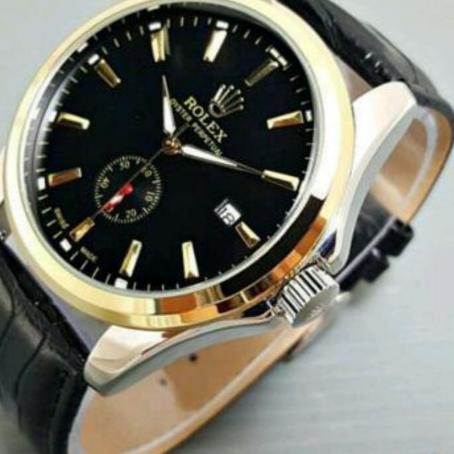 Buruan Beli Jam Tangan Pria Cowok Rolex Rolek Anti Air Original sport Tali Kulit Import automatic ta