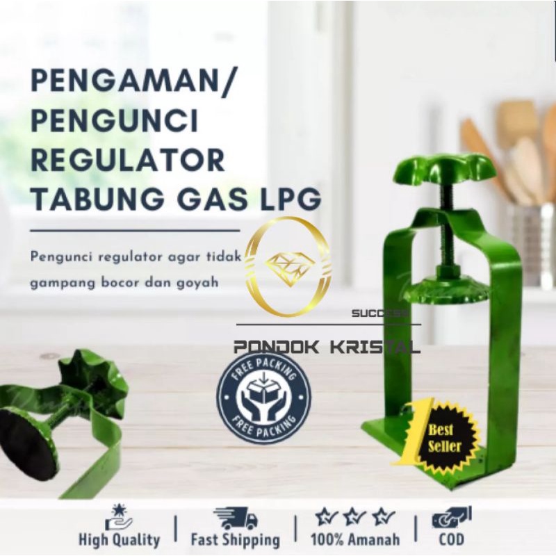 PENJEPIT / PENGAMAN REGULATOR GAS / Pengaman Regulator / Pengunci Penahan Regulator Tabung Gas 3 Kg 