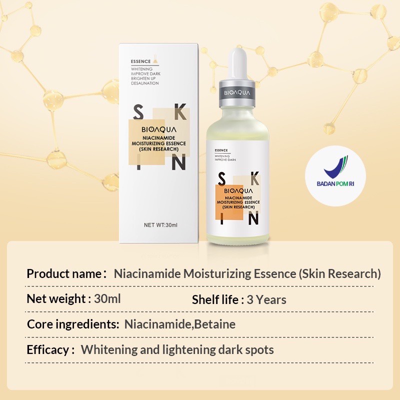 BIOAQUA Efek 10X Serum Series Vitamin C / Centella / Collagen / Squalane / Bioaqua Essence Serum Niacinamide Moisturizing / Acne Care / Hexapeptide Wrinkle Care / Hyaluronic Acid Moist