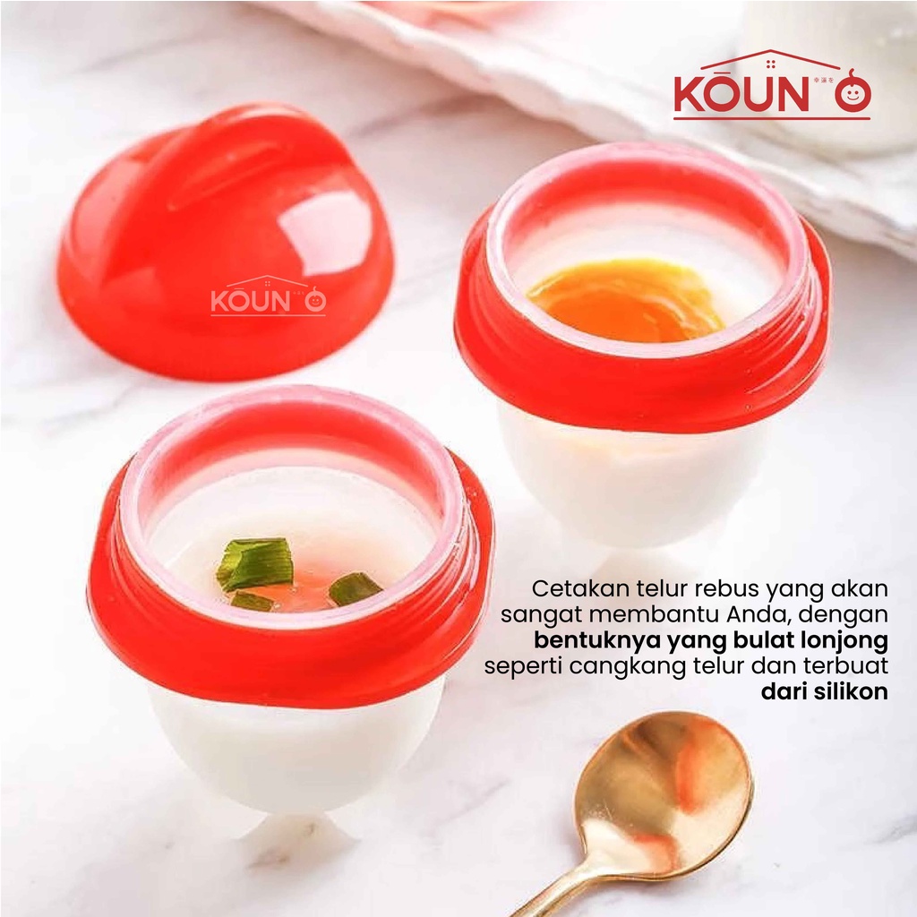 Alat Rebus Telur Cetakan Telur Rebus Perebus Telur Tempat Rebus Telor Silikon Silicone Egg Boil 1 pc