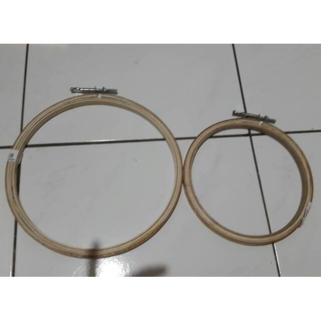 Bidangan kayu/hoop art/ midangan sulam