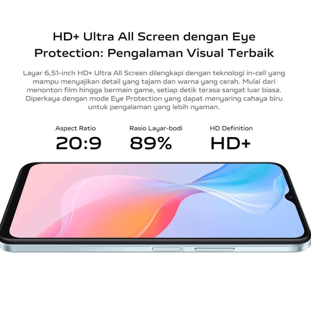 VIVO Y21 Vivo Y21A RAM 4GB+1GB ExtenDed ROM 64GB GARANSI RESMI Handphone vivo hp vivo y20 terbaru COD-5