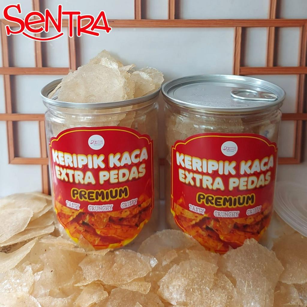 

Cemilan Keripik Kaca Extra Pedas Premium Kemasan PET CAN