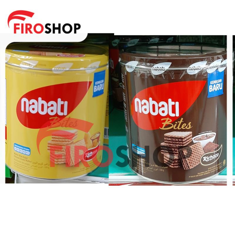 wafer richeese nabati bites kaleng 350gr