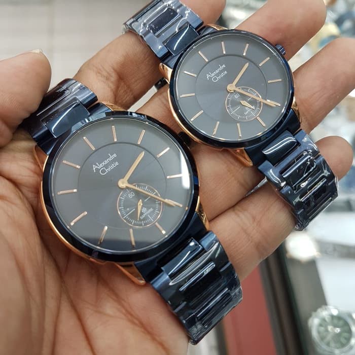 Jual Jam Tangan Couple ALEXANDRE CHRISTIE Ac 8546 ORIGINAL Terbatas