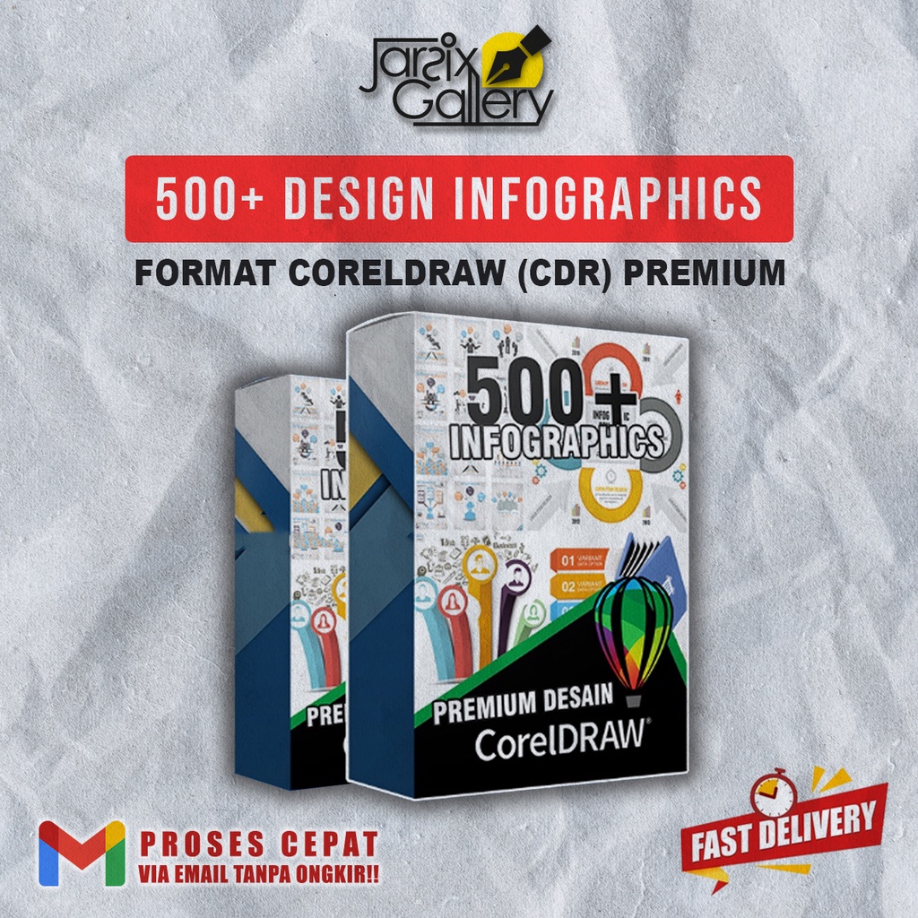 [CDR] 500+ Template Infografis Diagram Chart Flowchart - Aset Desain CorelDraw