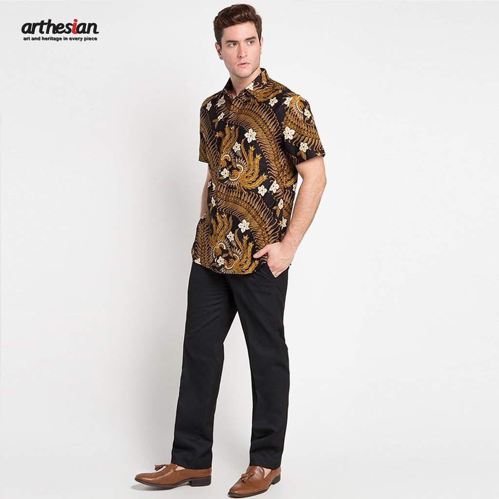 [Arthesian] Kemeja Batik Pria - Braid Batik Printing